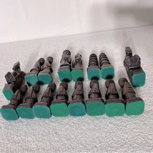 Vintage Carved Wood Chess  Pieces - Picture 12 of 12